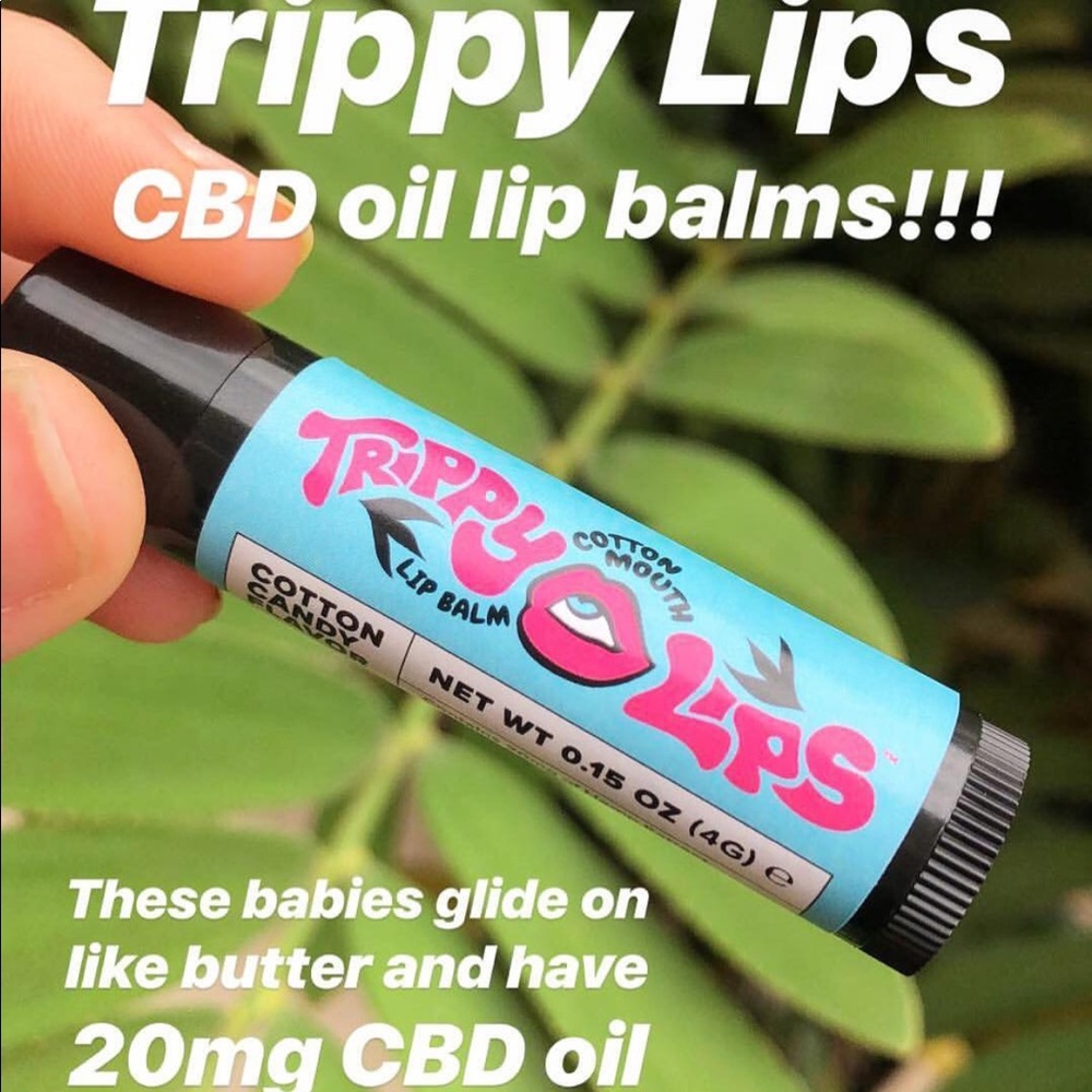 Trippy Lips Lip Balm - Cotton Mouth (Cotton Candy)